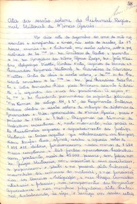 Ata da Sessão Solene do Tribunal Regional Eleitoral de Minas Gerais, realizada em 07/12/1955