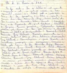 Ata da 2° Sessão Ordinária do Tribunal Regional Eleitoral de Minas Gerais, realizada em 23/10/1957