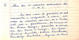 Ata da Sessão Ordinária do Tribunal Regional Eleitoral de Minas Gerais, realizada em 06/02/1959