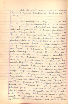 Ata da 107ª Sessão Extraordinária do Tribunal Regional Eleitoral de Minas Gerais
