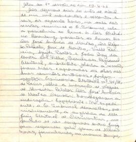 Ata da 1ª Sessão Ordinária do Tribunal Regional Eleitoral de Minas Gerais, realizada em 19/04/1966