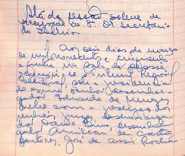 Ata da Sessão Solene de recepção do secretário do interior, do Tribunal Regional Eleitoral de Minas Gerais, realizada em 06/03/1954