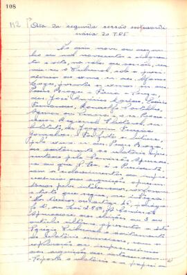 Ata da 2° Sessão Extraordinária do Tribunal Regional Eleitoral de Minas Gerais, realizada em 09/1...
