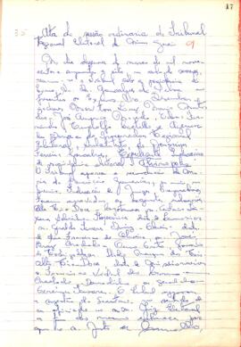 Ata da Sessão Ordinária do Tribunal Regional Eleitoral de Minas Gerais, realizada em 19/03/1958