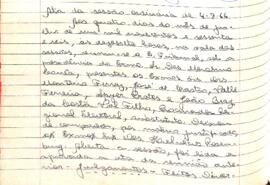 Ata da Sessão Ordinária do Tribunal Regional Eleitoral de Minas Gerais, realizada em 04/07/1966
