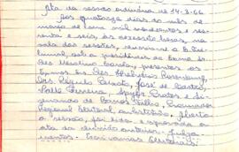Ata da Sessão Ordinária do Tribunal Regional Eleitoral de Minas Gerais, realizada em 14/03/1966