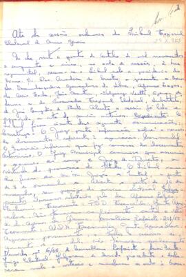 Ata da Sessão Ordinária do Tribunal Regional Eleitoral de Minas Gerais, realizada em 24/10/1955