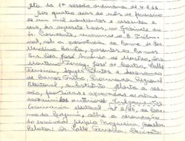 Ata da 1ª Sessão Ordinária do Tribunal Regional Eleitoral de Minas Gerais, realizada em 04/02/1966