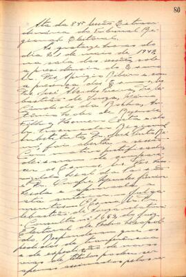 Ata da 84ª Sessão Extraordinária do Tribunal Regional Eleitoral de Minas Gerais