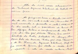 Ata da 119ª Sessão Extraordinária do Tribunal Regional Eleitoral de Minas Gerais