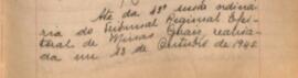 Ata da 43ª Sessão Ordinária do Tribunal Regional Eleitoral de Minas Gerais, realizada em 13/10/1945