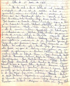 Ata da 1ª Sessão Ordinária do Tribunal Regional Eleitoral de Minas Gerais, realizada em 23/10/1957