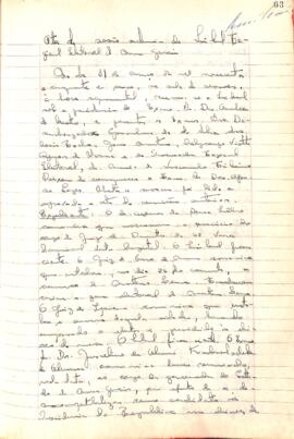 Ata da Sessão Ordinária do Tribunal Regional Eleitoral de Minas Gerais, realizada em 31/03/1955