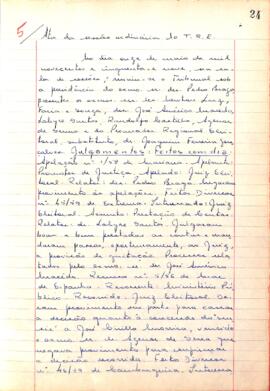 Ata da Sessão Ordinária do Tribunal Regional Eleitoral de Minas Gerais, realizada em 11/05/1959