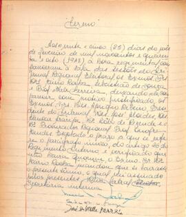 Termo da Sessão do Tribunal Regional Eleitoral de Minas Gerais, realizada em 25/02/1948