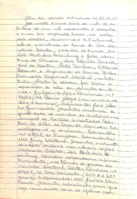 Ata da Sessão Ordinária do Tribunal Regional Eleitoral de Minas Gerais, realizada em 25/10/1965
