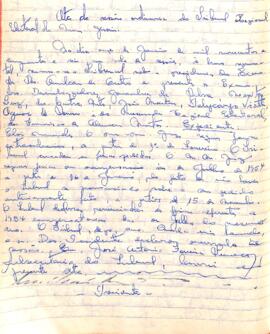 Ata da Sessão da Ata do Tribunal Regional Eleitoral de Minas Gerais, realizada em 11/01/1956