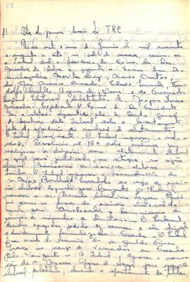 Ata da Sessão Ordinária do Tribunal Regional Eleitoral de Minas Gerais, realizada em 29/01/1958