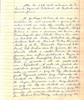 Ata da 222ª Sessão Ordinária do Tribunal Regional Eleitoral de Minas Gerais