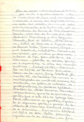 Ata da Sessão Extraordinária do Tribunal Regional Eleitoral de Minas Gerais, realizada em 24/11/1965