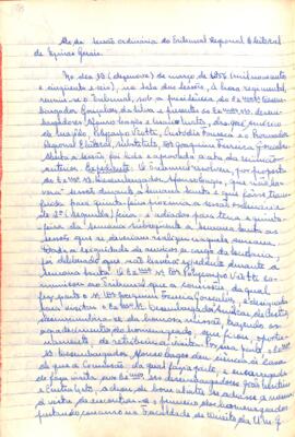 Ata da Sessão da Ata do Tribunal Regional Eleitoral de Minas Gerais, realizada em 19/03/1956