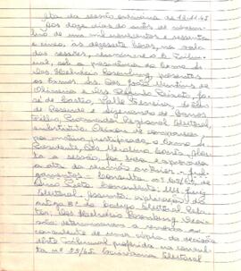Ata da Sessão Ordinária do Tribunal Regional Eleitoral de Minas Gerais, realizada em 12/11/1965