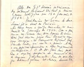 Ata da 83ª Sessão Ordinária do Tribunal Regional Eleitoral de Minas Gerais