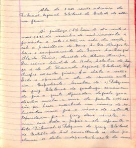 Ata da 242ª Sessão Ordinária do Tribunal Regional Eleitoral de Minas Gerais