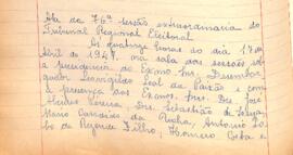 Ata da 76ª Sessão Extraordinária do Tribunal Regional Eleitoral de Minas Gerais