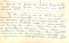 Ata da 2ª Sessão Ordinária do Tribunal Regional Eleitoral de Minas Gerais, realizada em 26/04/1957