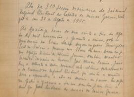 Ata da 21ª Sessão Ordinária do Tribunal Regional Eleitoral de Minas Gerais, realizada em 23/08/1945
