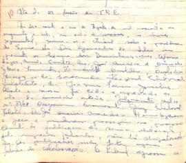 Ata da 2° Sessão Ordinária do Tribunal Regional Eleitoral de Minas Gerais, realizada em 21/08/1957