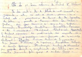 Ata da 1ª Sessão Ordinária do Tribunal Regional Eleitoral de Minas Gerais, realizada em 23/09/1957