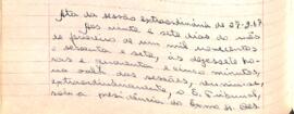 Ata da Sessão Extraordinária do Tribunal Regional Eleitoral de Minas Gerais, realizada em 27/02/1967