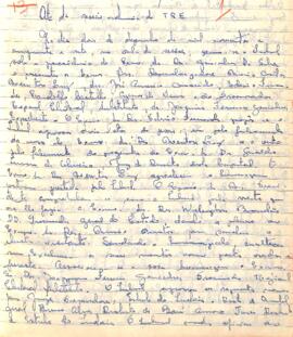 Ata da Sessão Ordinária do Tribunal Regional Eleitoral de Minas Gerais, realizada em 02/12/1957