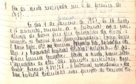 Ata da Sessão do Tribunal Regional Eleitoral de Minas Gerais, realizada em 04/02/1957