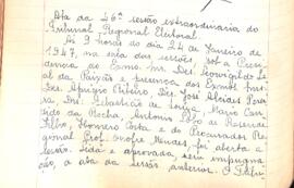 Ata da 46ª Sessão Extraordinária do Tribunal Regional Eleitoral de Minas Gerais