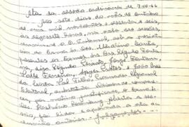Ata da Sessão Ordinária do Tribunal Regional Eleitoral de Minas Gerais, realizada em 07/10/1966