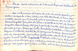 Ata da Sessão da Ata do Tribunal Regional Eleitoral de Minas Gerais, realizada em 25/04/1956