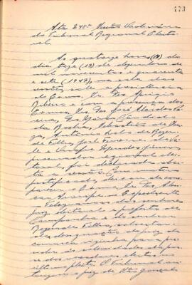Ata da 248ª Sessão Ordinária do Tribunal Regional Eleitoral de Minas Gerais