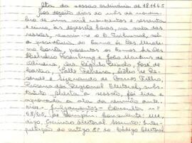 Ata da Sessão Ordinária do Tribunal Regional Eleitoral de Minas Gerais, realizada em 18/11/1965