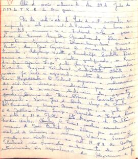 Ata da Sessão Ordinária do Tribunal Regional Eleitoral de Minas Gerais, realizada em 28/06/1957