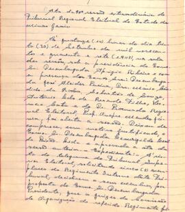 Ata da 90ª Sessão Extraordinária do Tribunal Regional Eleitoral de Minas Gerais