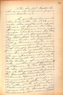 Ata da 181ª Sessão Ordinária do Tribunal Regional Eleitoral de Minas Gerais