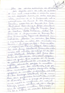 Ata da Sessão Ordinária do Tribunal Regional Eleitoral de Minas Gerais, realizada em 18/10/1965