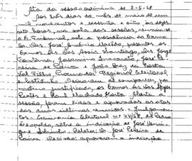 Ata da Sessão Ordinária do Tribunal Regional Eleitoral de Minas Gerais, realizada em 03/05/1968