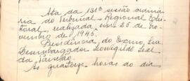 Ata da 131ª Sessão Ordinária do Tribunal Regional Eleitoral de Minas Gerais