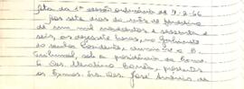 Ata da 1ª Sessão Ordinária do Tribunal Regional Eleitoral de Minas Gerais, realizada em 07/02/1966