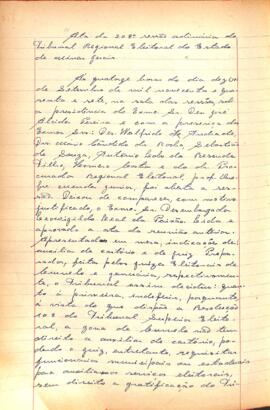 Ata da 208ª Sessão Ordinária do Tribunal Regional Eleitoral de Minas Gerais
