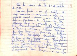 Ata da Sessão Ordinária do Tribunal Regional Eleitoral de Minas Gerais, realizada em 31/10/1958